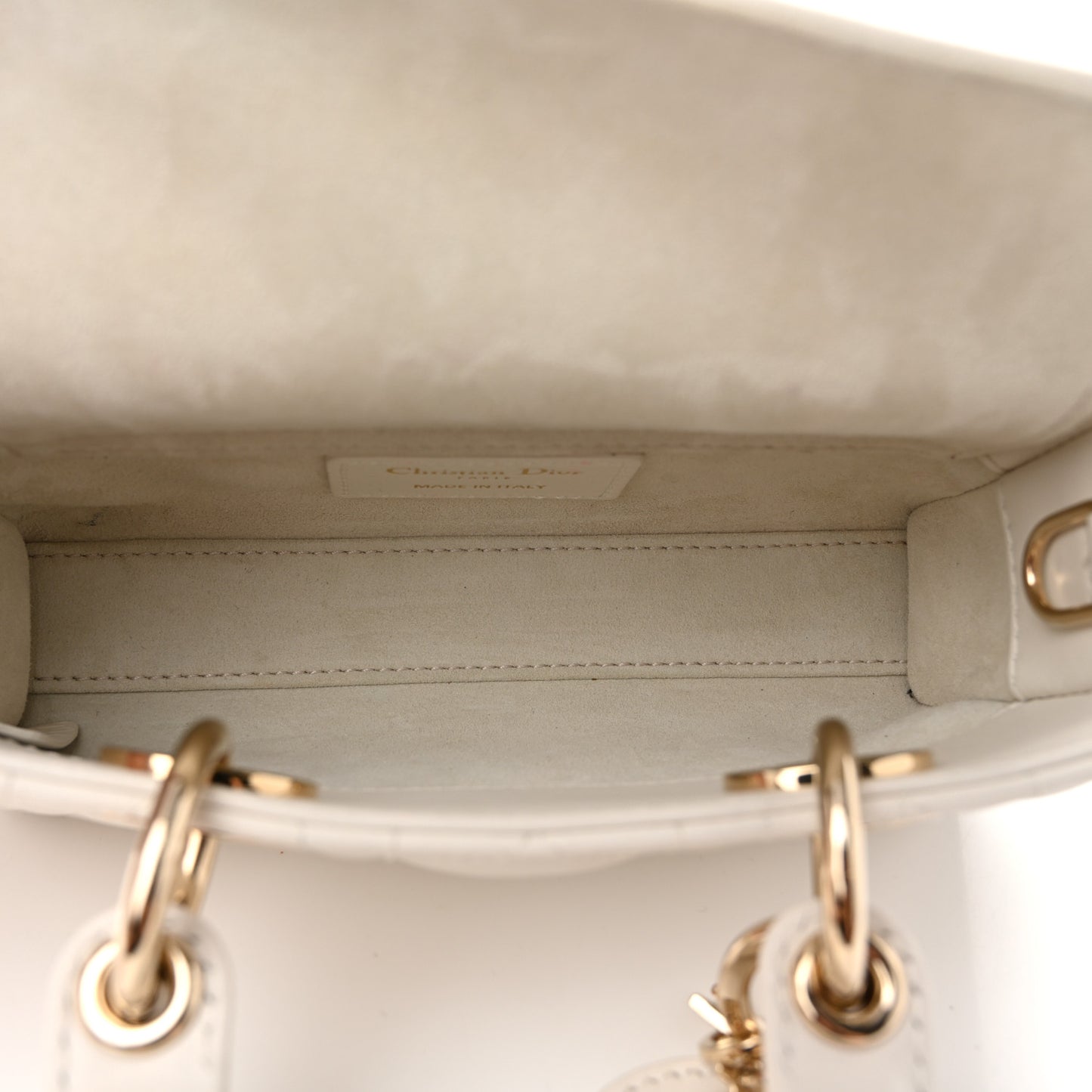 Lambskin Cannage Micro Lady D-Joy Latte
