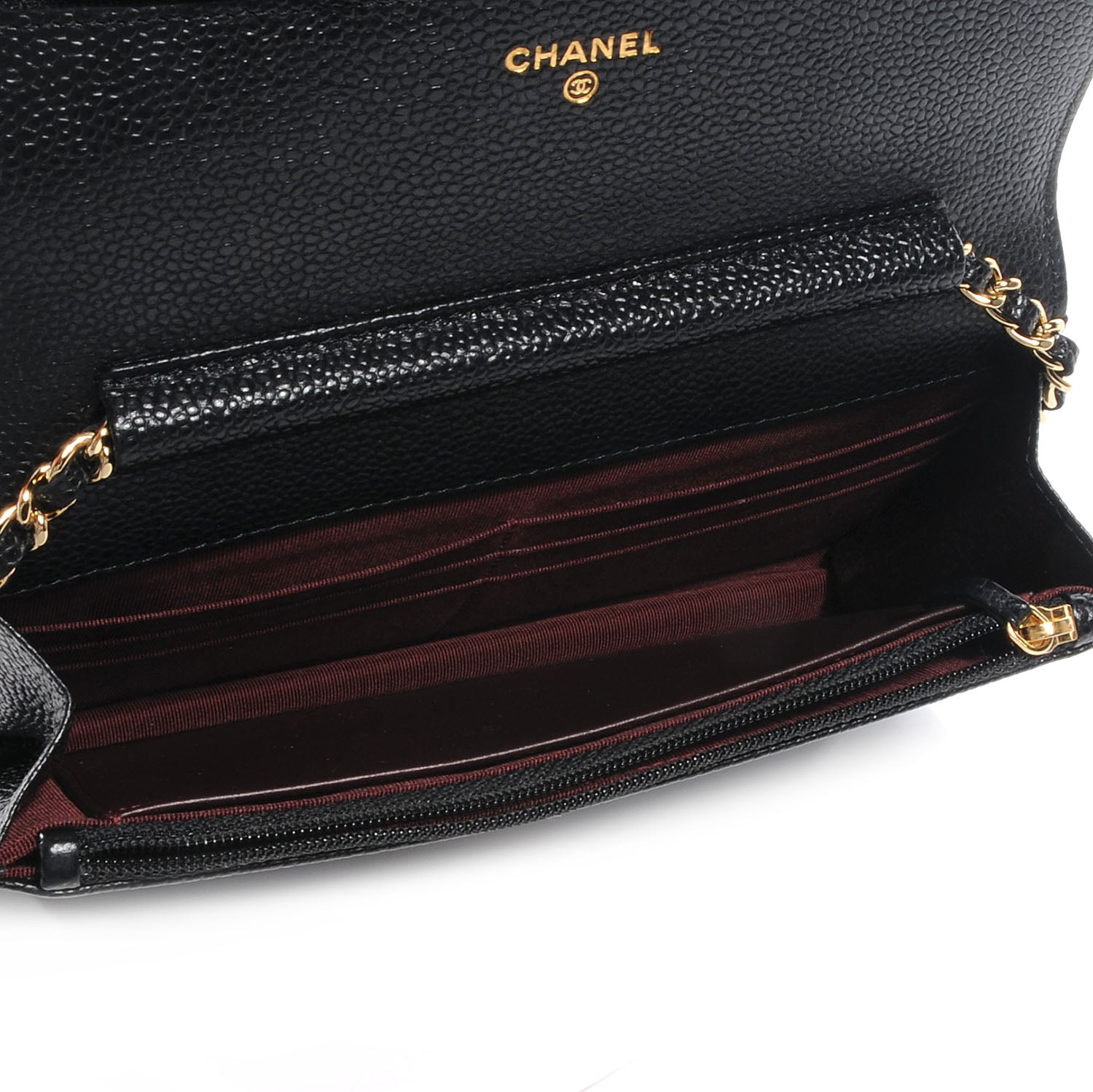 Chanel Caviar Wallet on Chain WOC Black 6 of 9