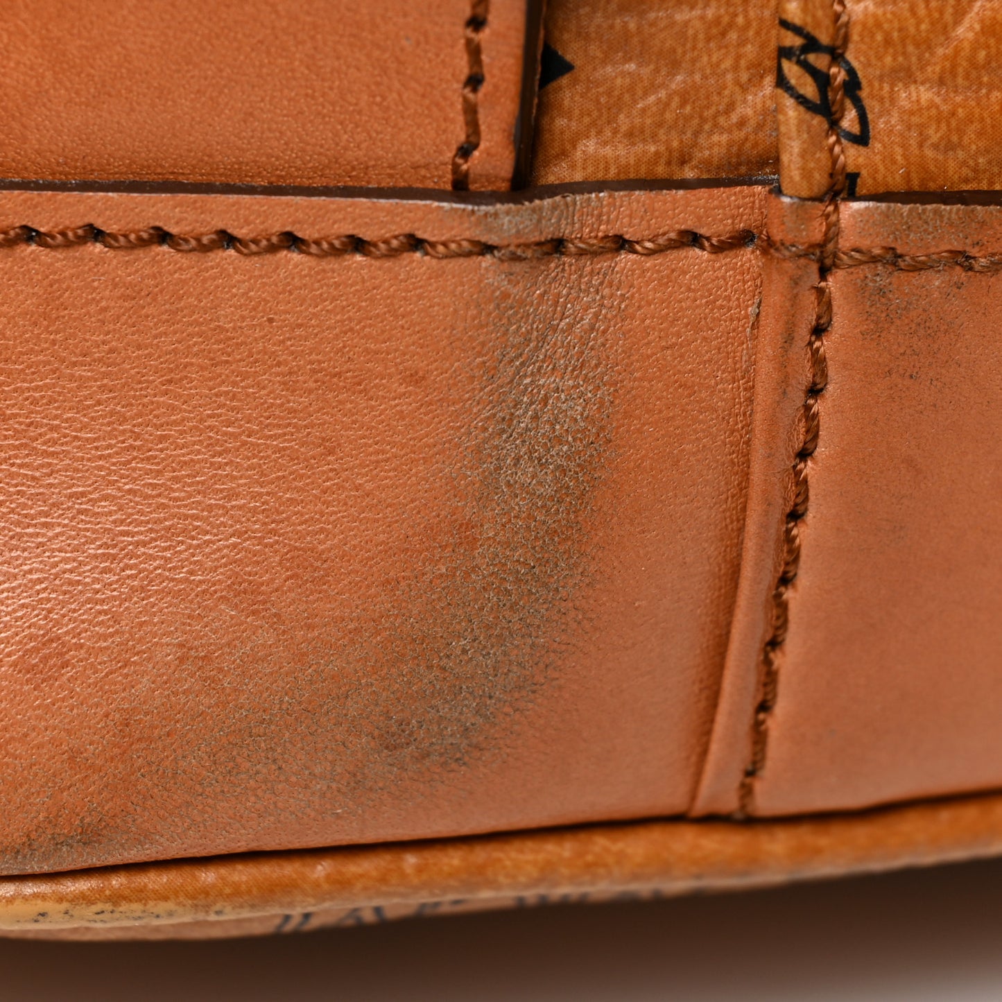 Visetos Medium Vintage Pocket Backpack Cognac