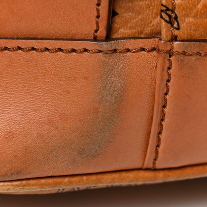 MCM Visetos Medium Vintage Pocket Backpack Cognac 24 of 26