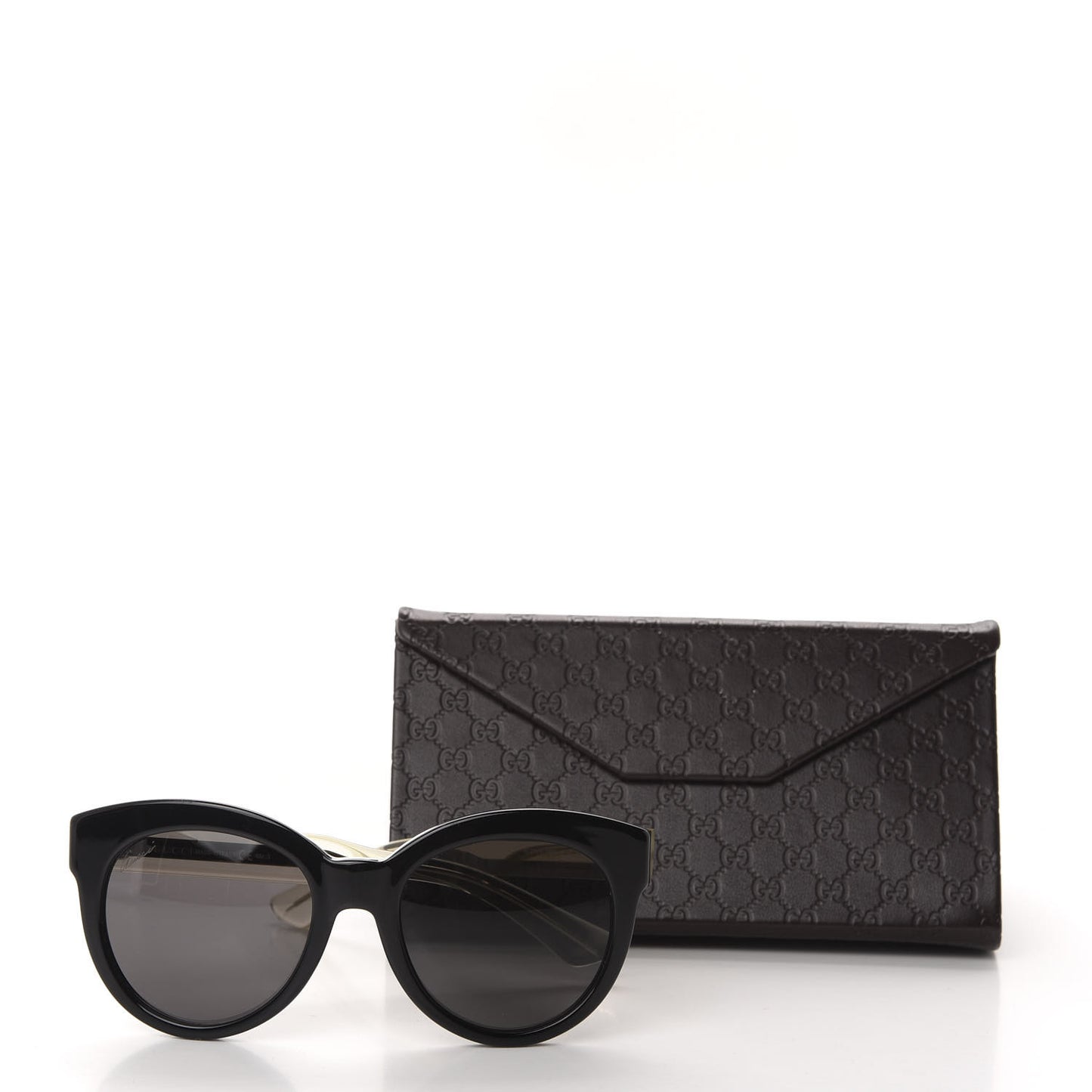 Cat Eye GG3749 Sunglasses Black Gold