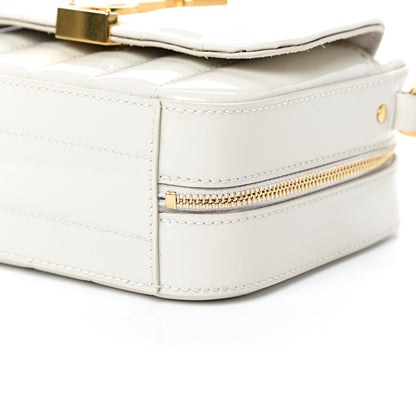 Saint Laurent Patent Matelasse Monogram Toy Vicky Camera Bag Off White 9 of 9