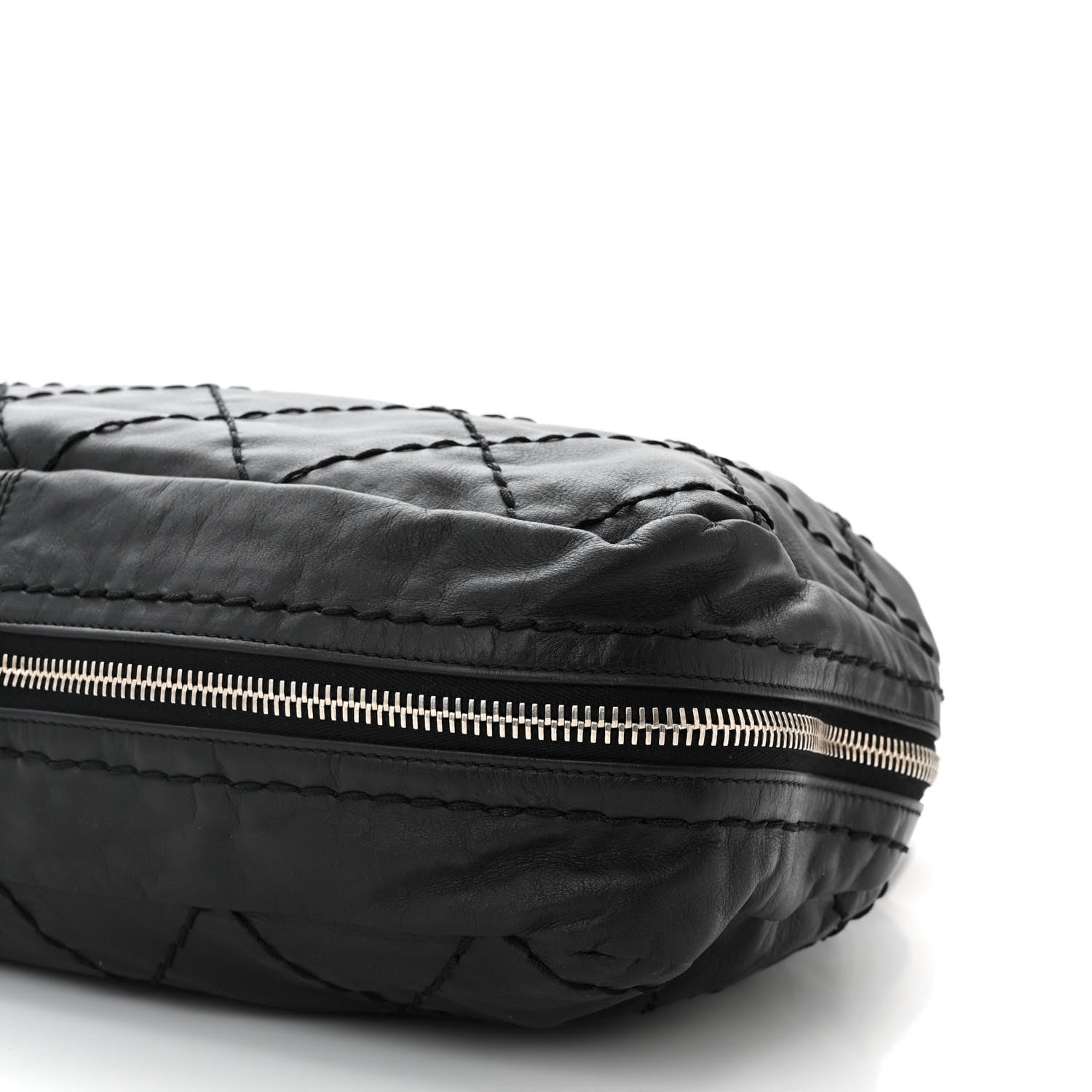 Chanel Calfskin Stitched Expandable Frame Bag Black 10 of 10