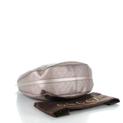 Gucci Metallic Guccissima Large GG Twins Hobo Mauve 4 of 7