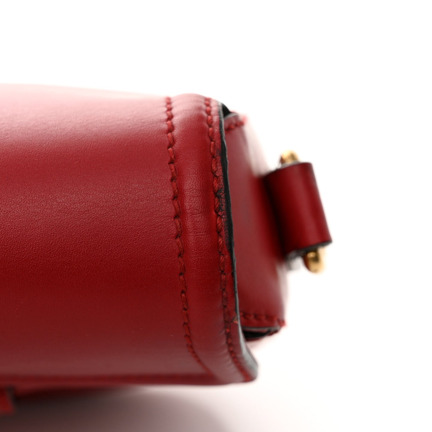 Ruinart Calfskin Medium Lady Web Shoulder Bag Hibiscus Red