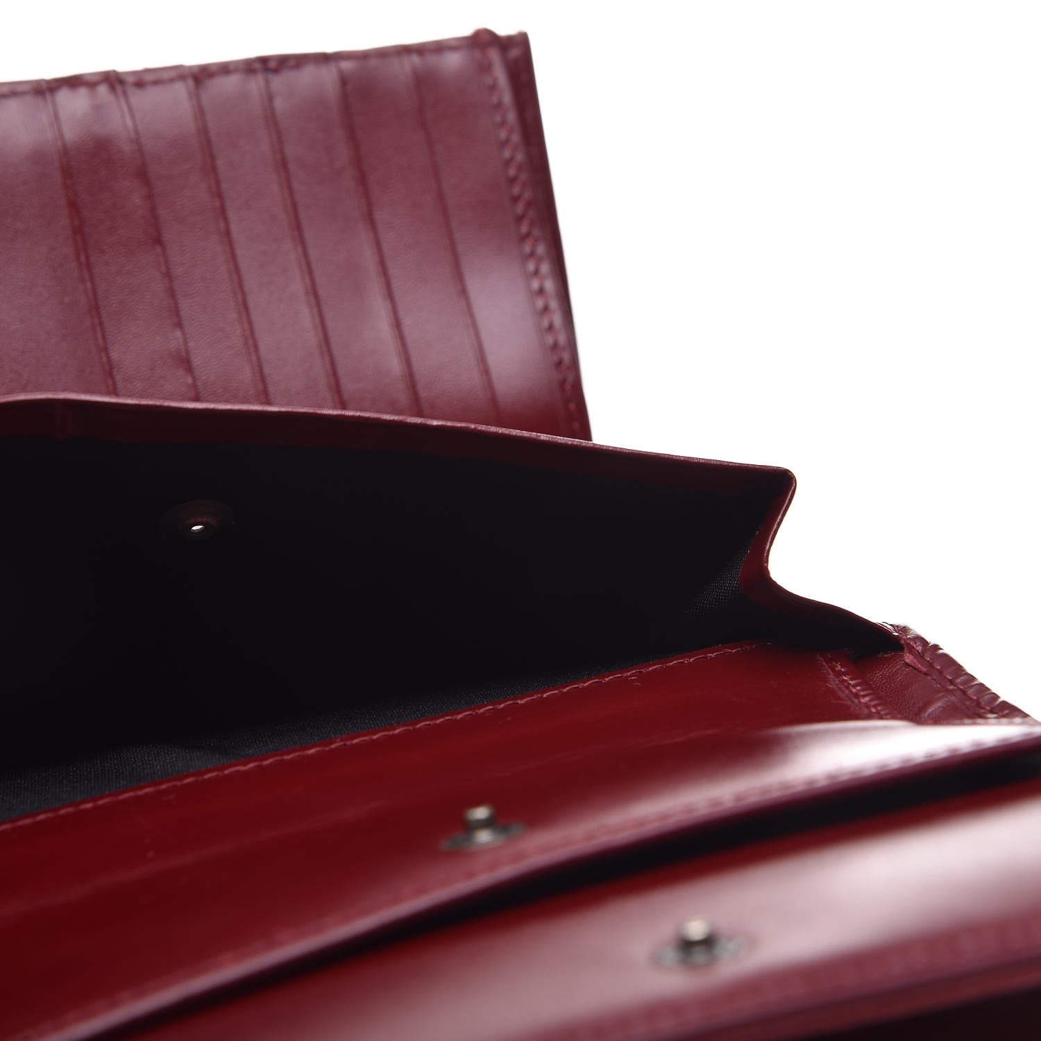 Fendi Zucchino Flap Wallet Red 7 of 8