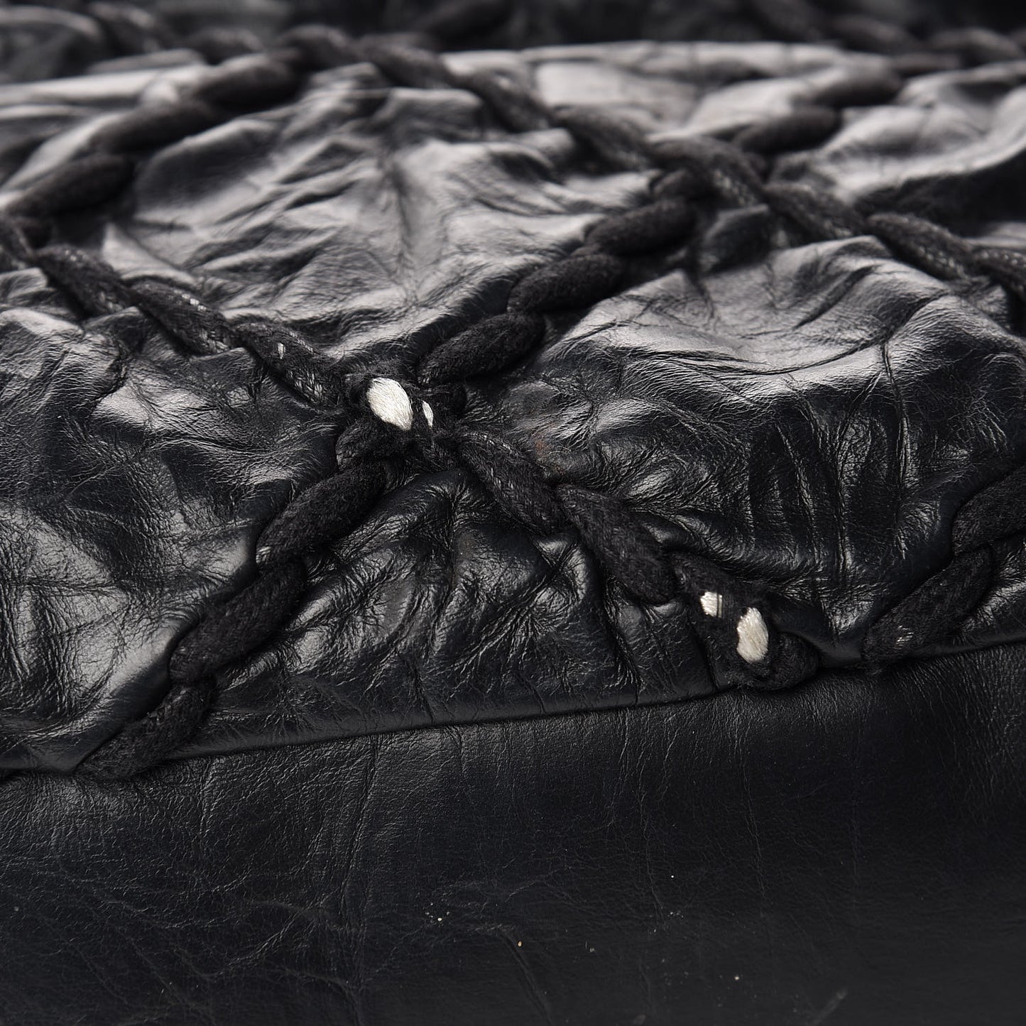 Calfskin Ultra Stitch Tote Black
