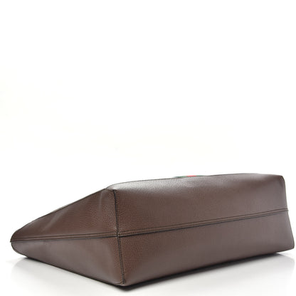 Gucci GG Supreme Monogram Web Ophidia Tote Brown 4 of 11
