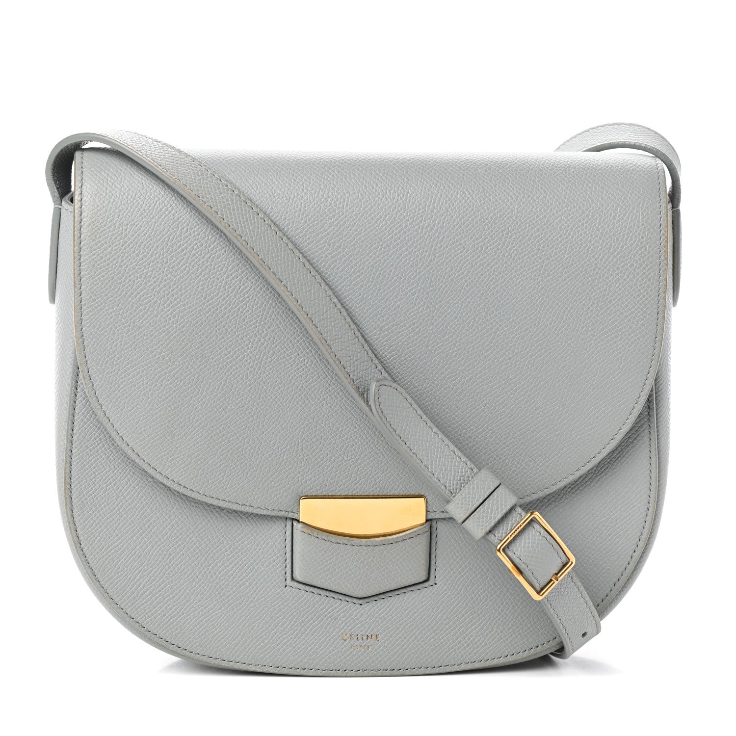 Celine Grained Calfskin Compact Trotteur Cloud 1 of 9
