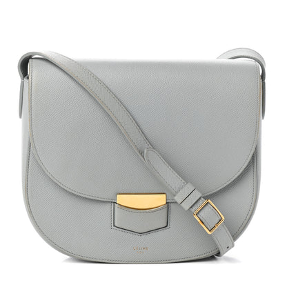 Celine Grained Calfskin Compact Trotteur Cloud 1 of 9