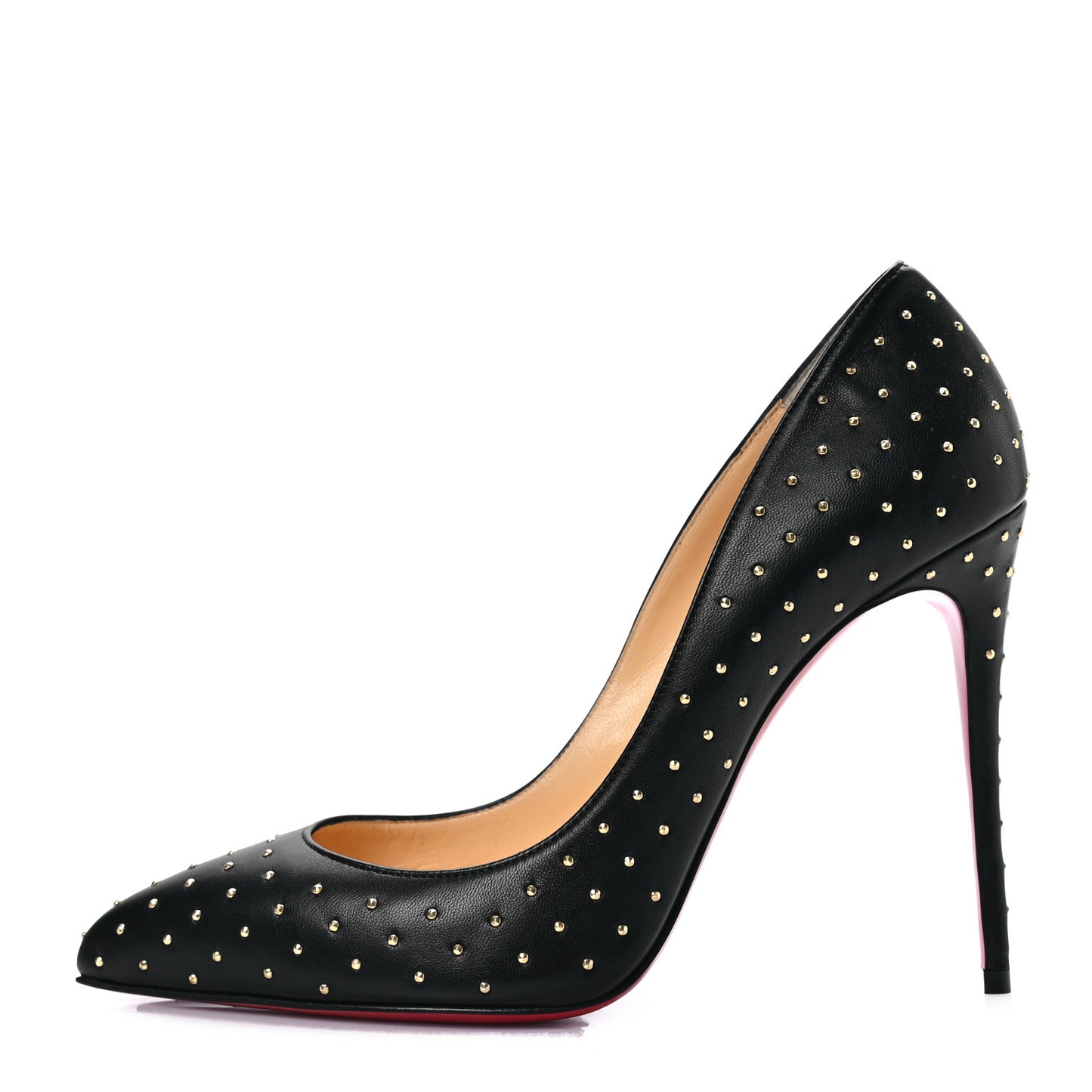 Nappa Pigalle Follies Plume 100 Pumps 39 Black Antique Gold