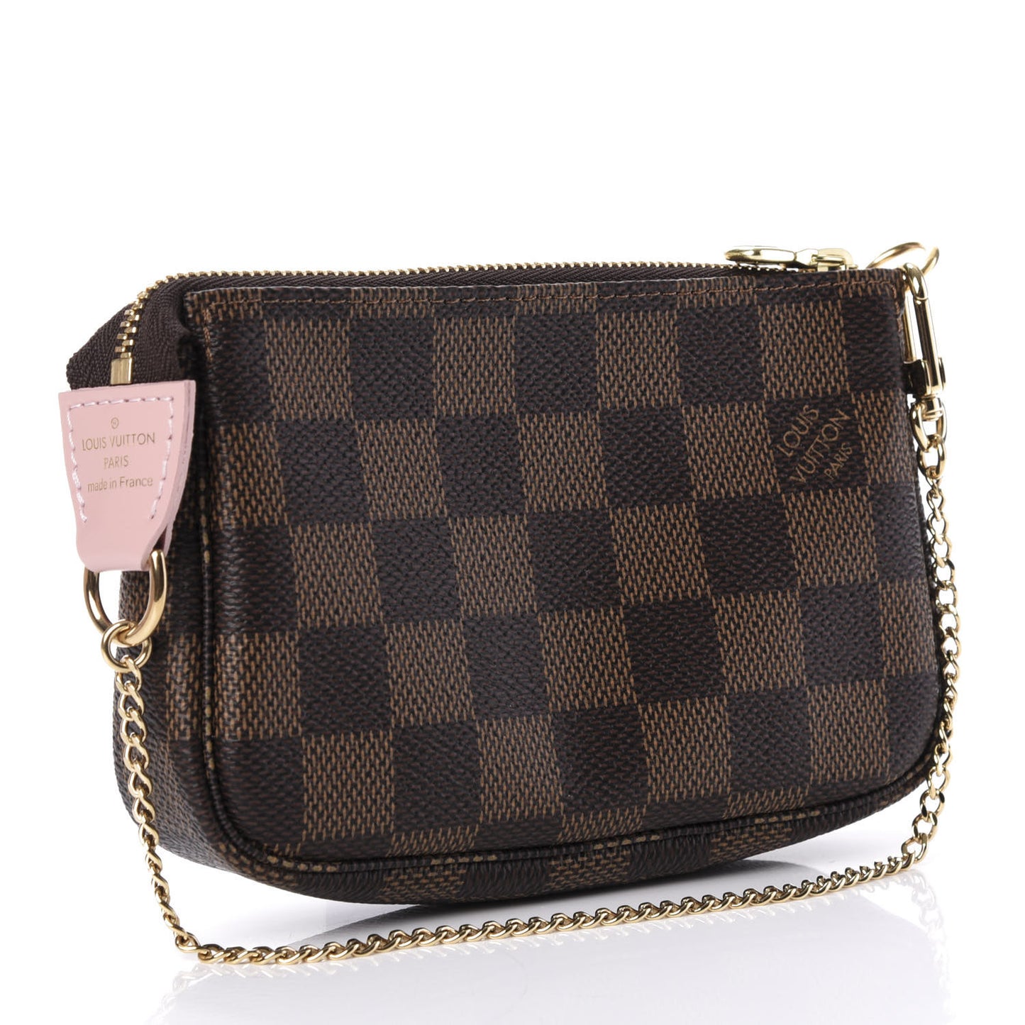 Damier Ebene 2020 Christmas Animation Big Wheel Mini Pochette Accessories Rose Ballerine