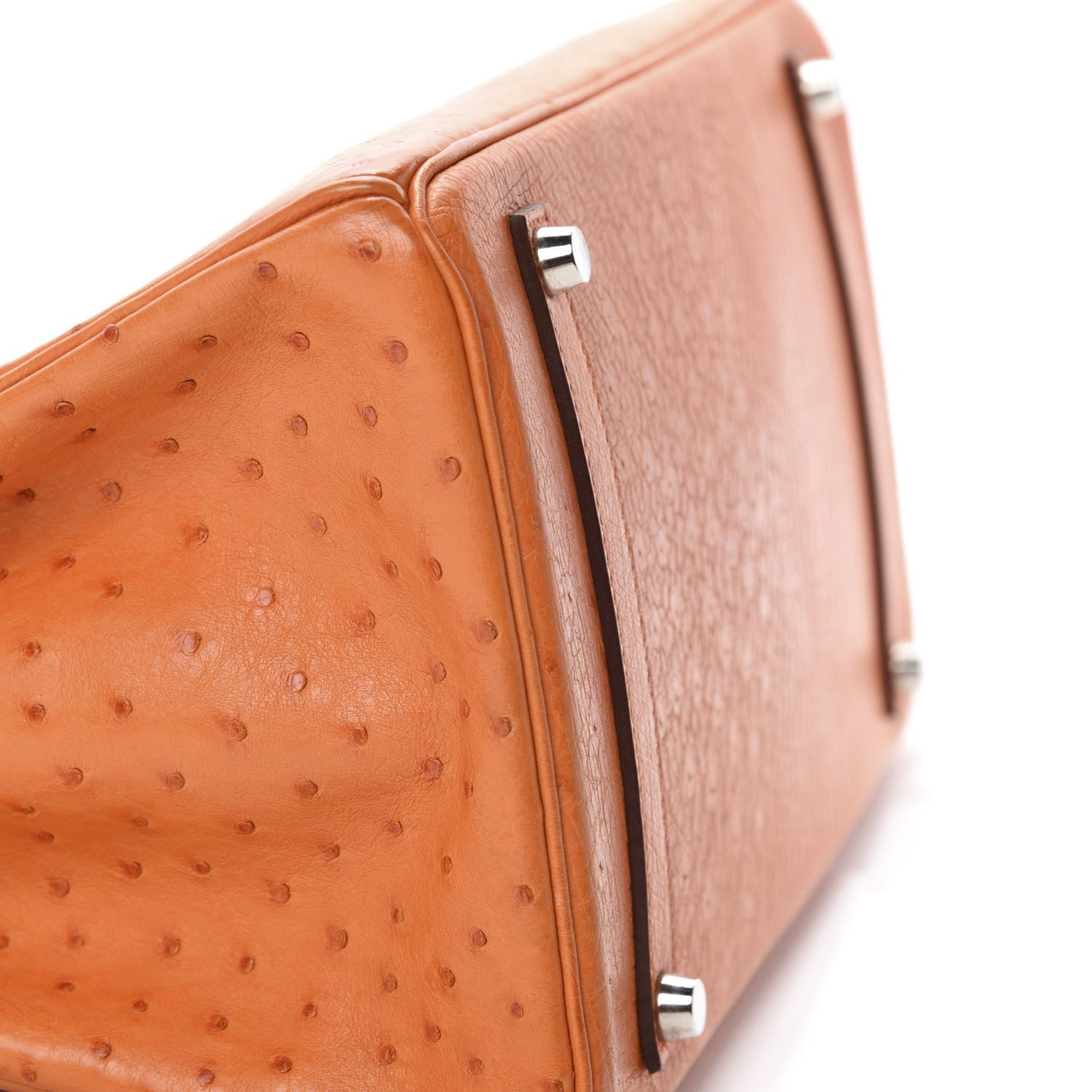 Hermes Ostrich Birkin 35 Orange 7 of 41