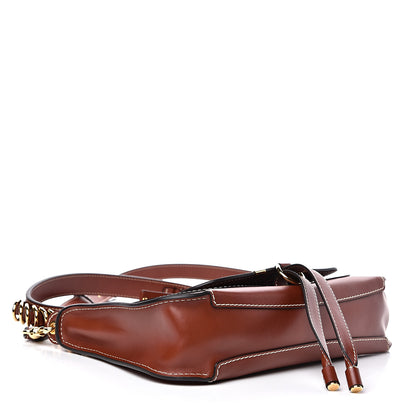 Chloe Calfskin Medium Marcie Saddle Shoulder Bag Sepia 3 of 9