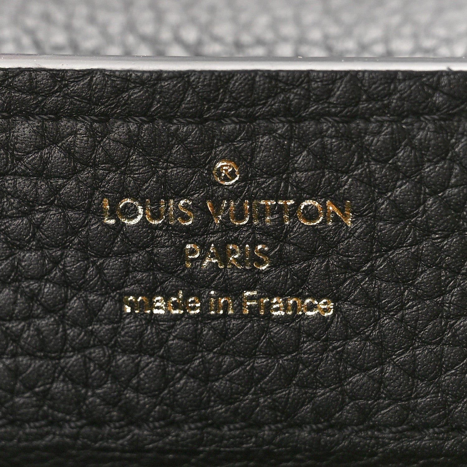 Louis Vuitton Taurillon Embellished Flower Crown Capucines Mini Black 7 of 9