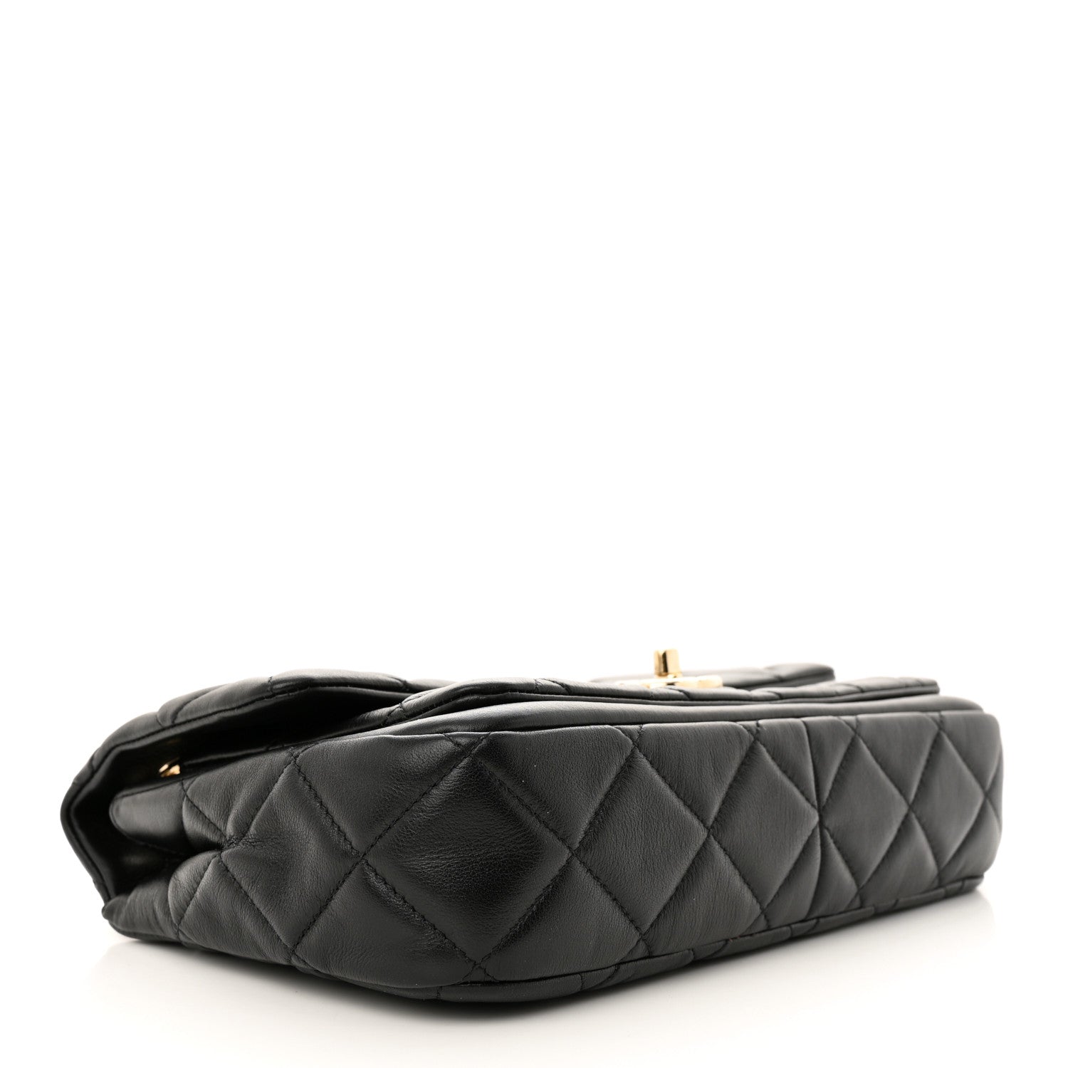 Chanel Lambskin Quilted Small Single Flap Black 4 of 13