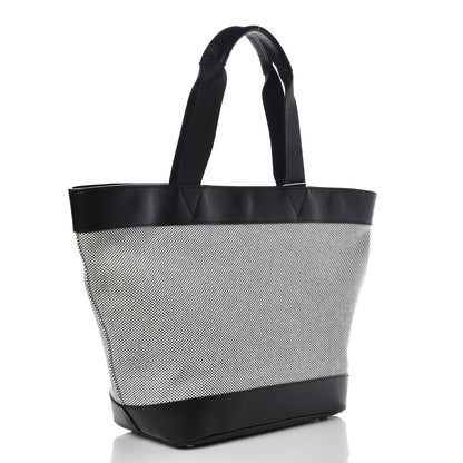 Alexander Wang Canvas Calfskin Paneled Tote Grey Black 3 of 10