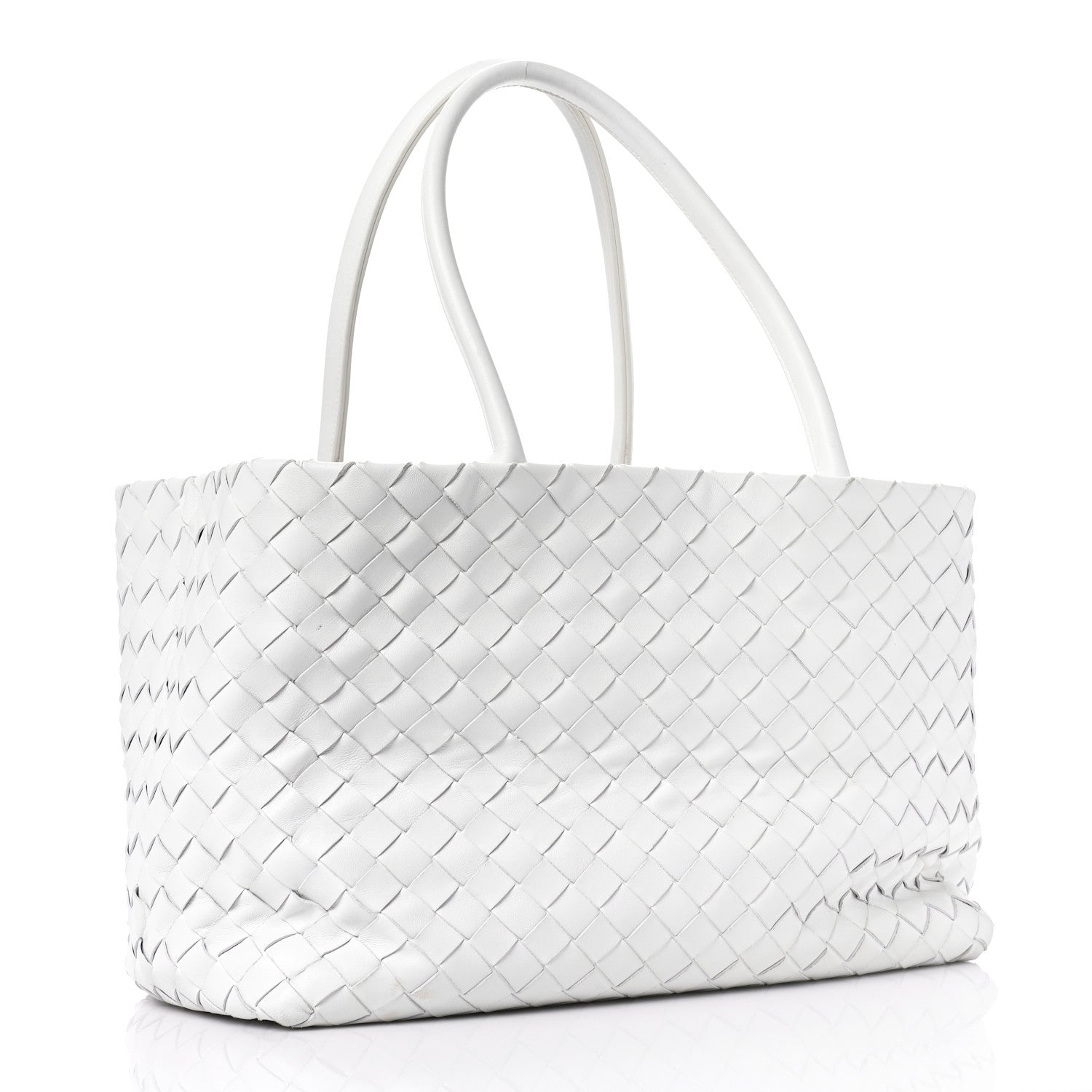 Bottega Veneta Nappa Intrecciato Tote Bag White 3 of 11