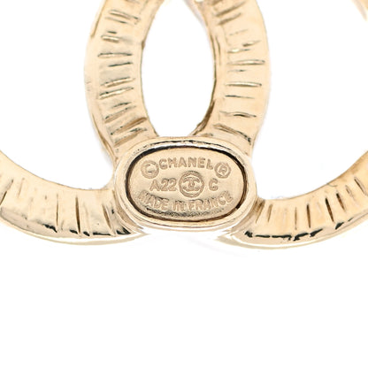 Chanel Enamel CC Earrings Black Gold 3 of 5