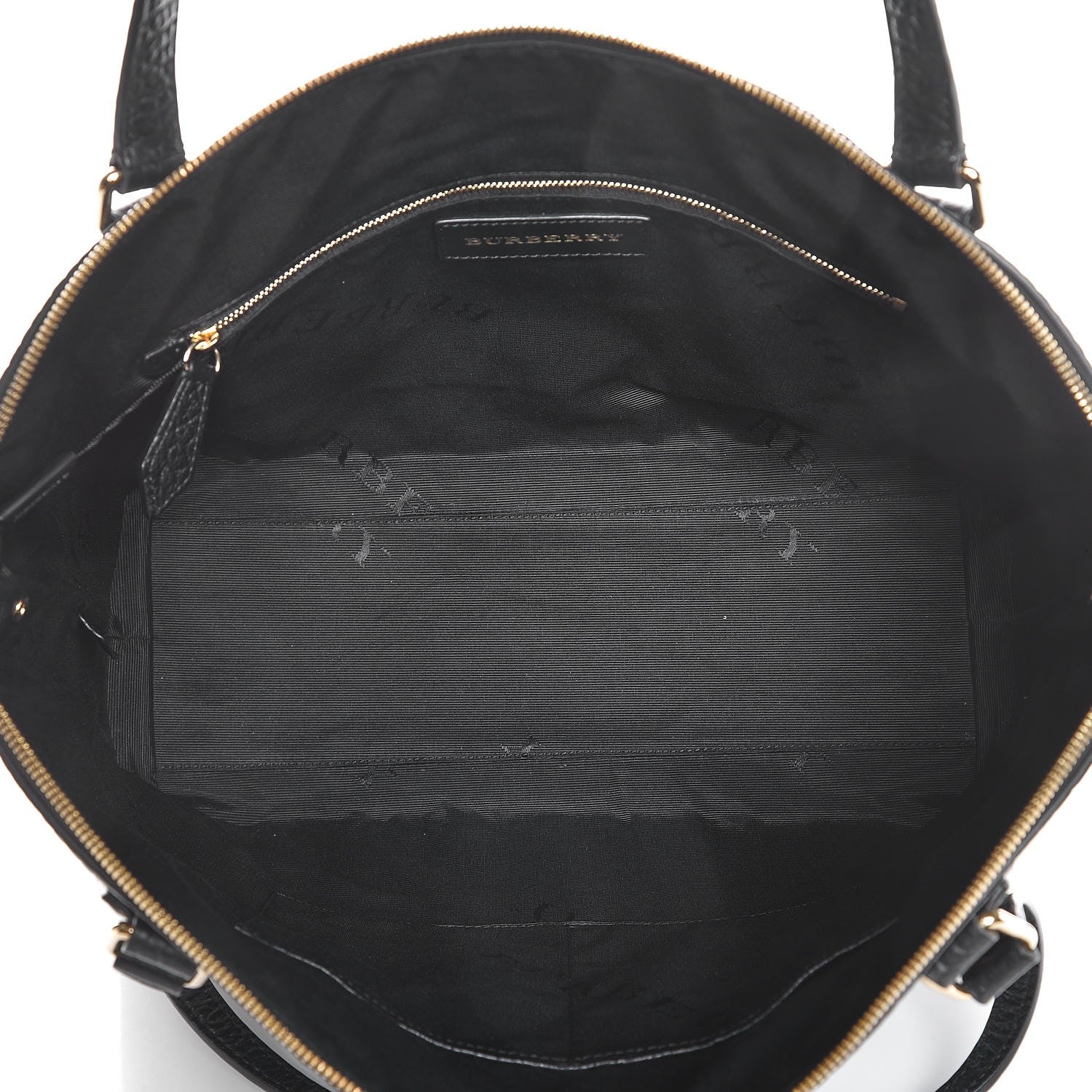 Burberry Signature Grain Calfskin Medium Welburn Tote Black 5 of 7