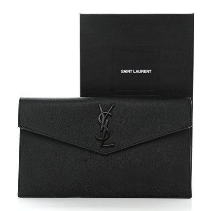 Saint Laurent Grain De Poudre Uptown Pouch Black 8 of 8