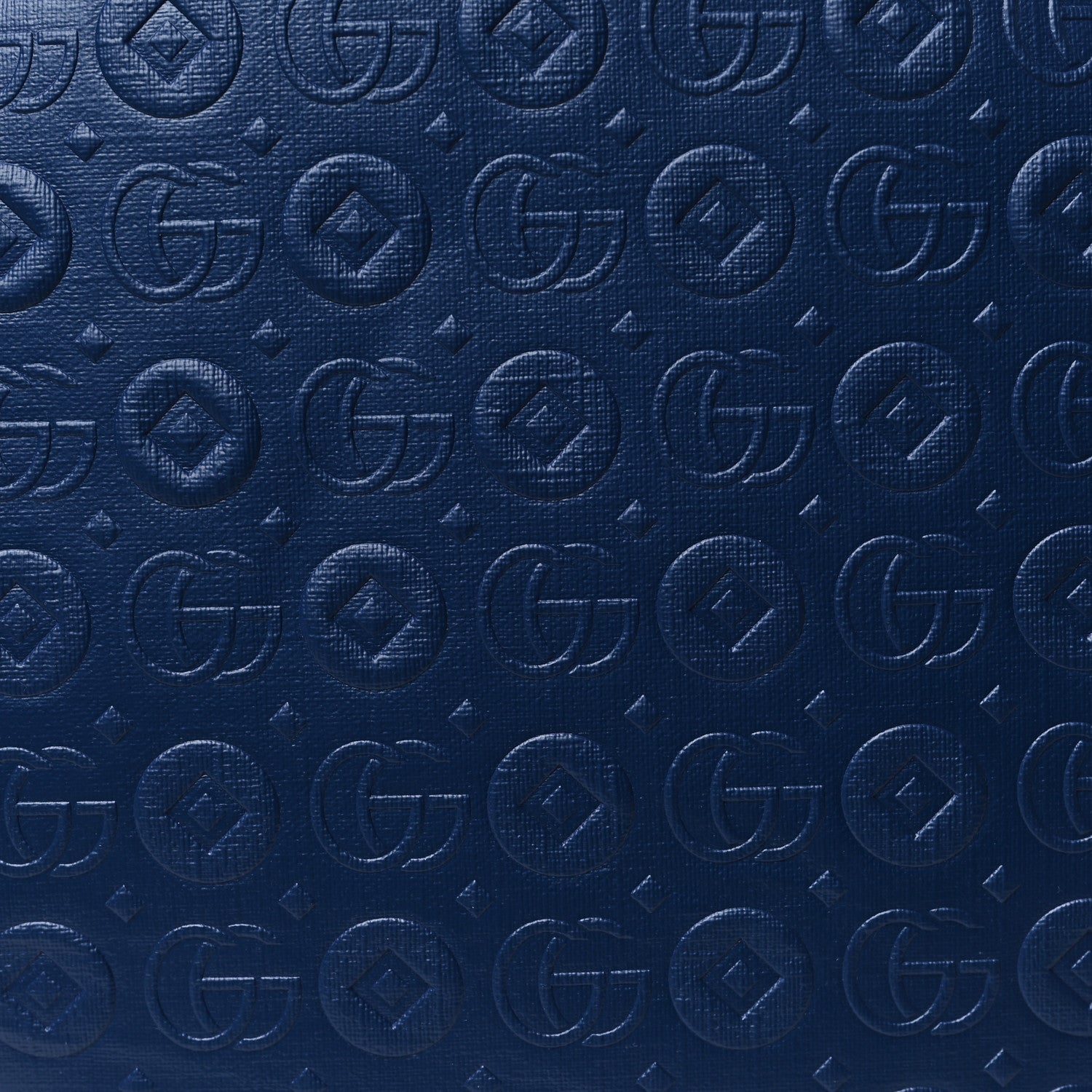 Gucci Textured Dollar Calfskin Web Debossed GG Kids Backpack Blue Agata 8 of 10