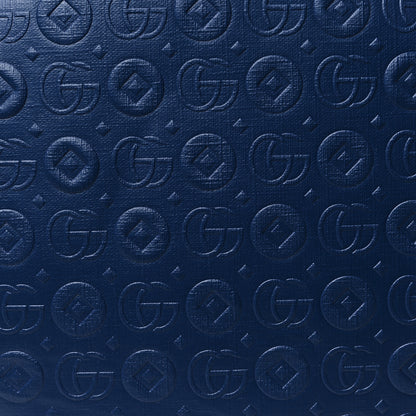 Gucci Textured Dollar Calfskin Web Debossed GG Kids Backpack Blue Agata 8 of 10