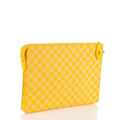 Louis Vuitton Damier Couleurs Kit Clutch Mimosa 3 of 7