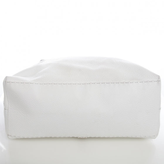 Calfskin Romano Selleria Borghese Tote White