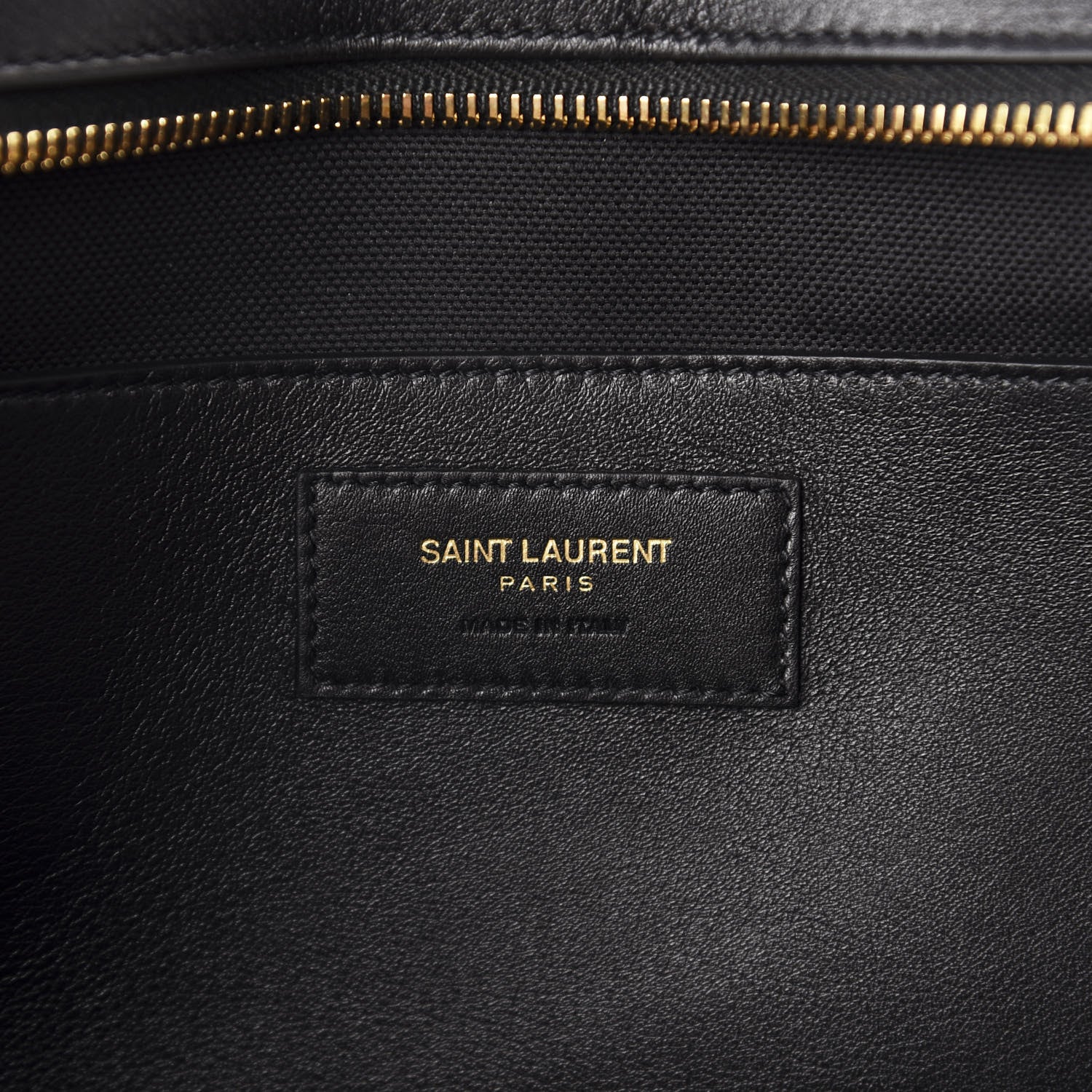 Saint Laurent Raffia Baby Monogram Downtown Cabas Black 8 of 10