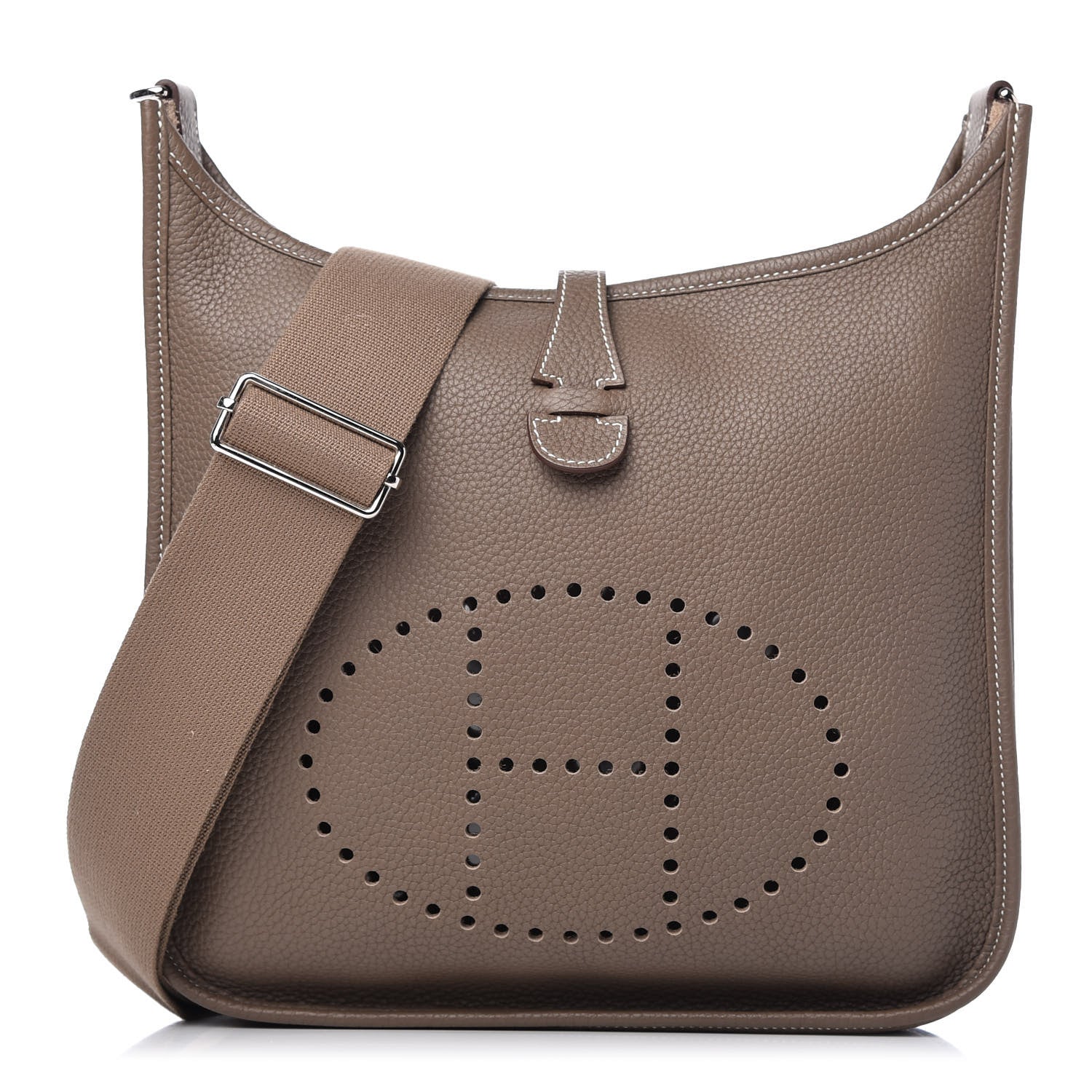 Hermes Taurillon Clemence Evelyne III PM Etoupe 1 of 10