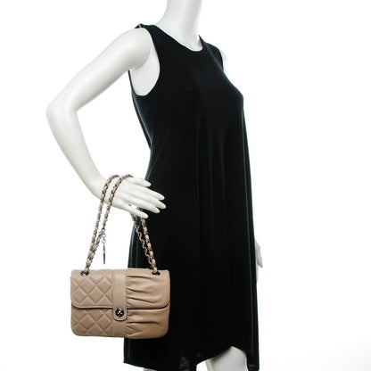 Chanel Lambskin Quilted Pile Ou Face Flap Beige Clair 2 of 7