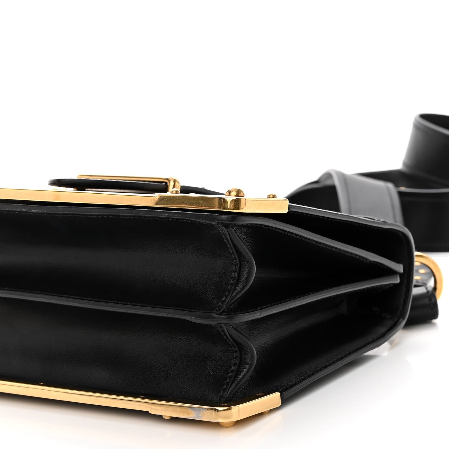 Prada City Calf Saffiano Cahier Bag Black 9 of 9