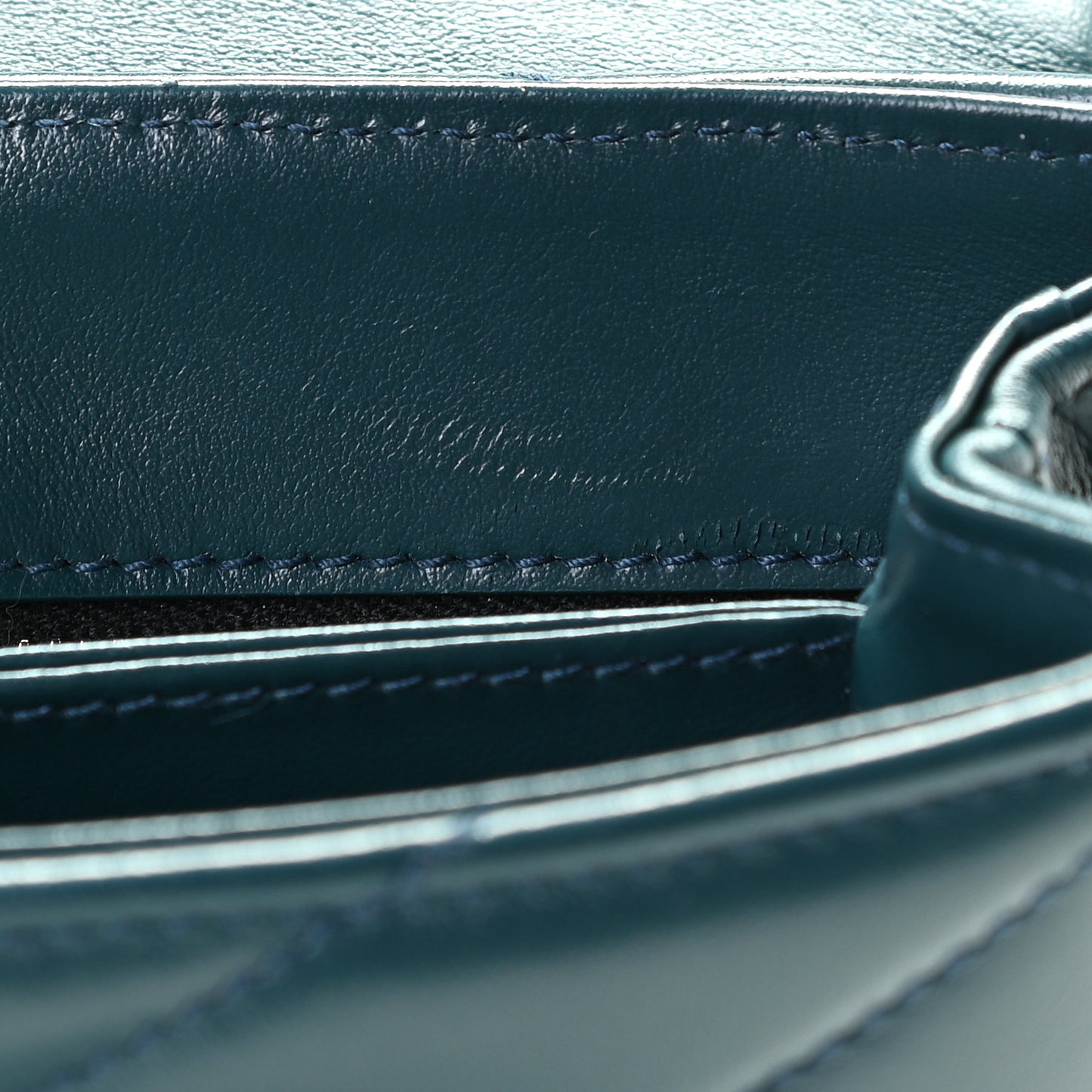 Calfskin Y Quilted Monogram Toy Loulou Satchel Dark Green