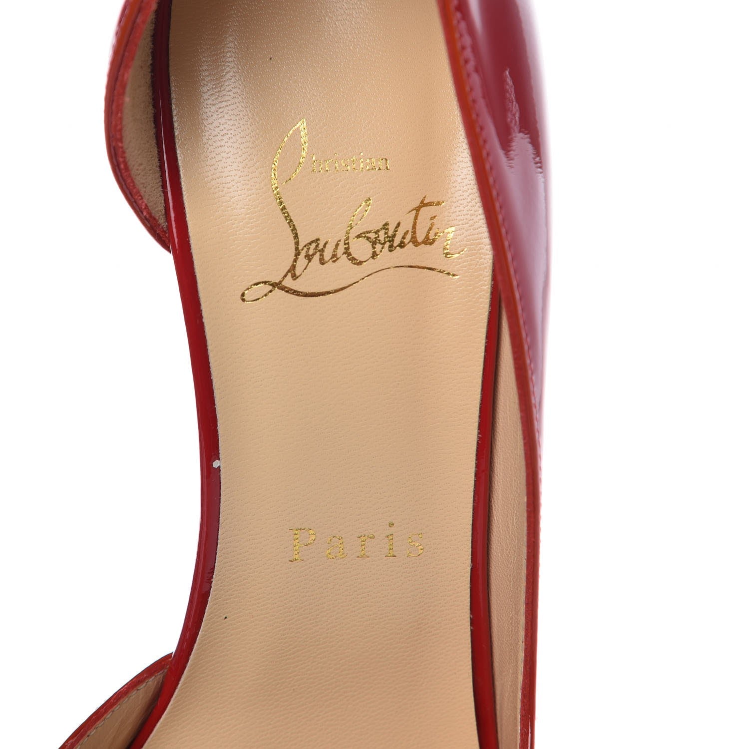 Christian Louboutin Patent Iriza 100 Pumps 37.5 Fraise 7 of 8