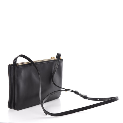 Celine Lambskin Small Trio Crossbody Bag Black 3 of 10