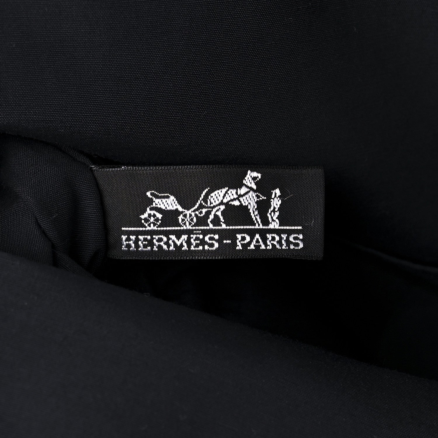 Hermes Cotton Canvas Bolide Travel Cosmetic Pouch Black 5 of 9