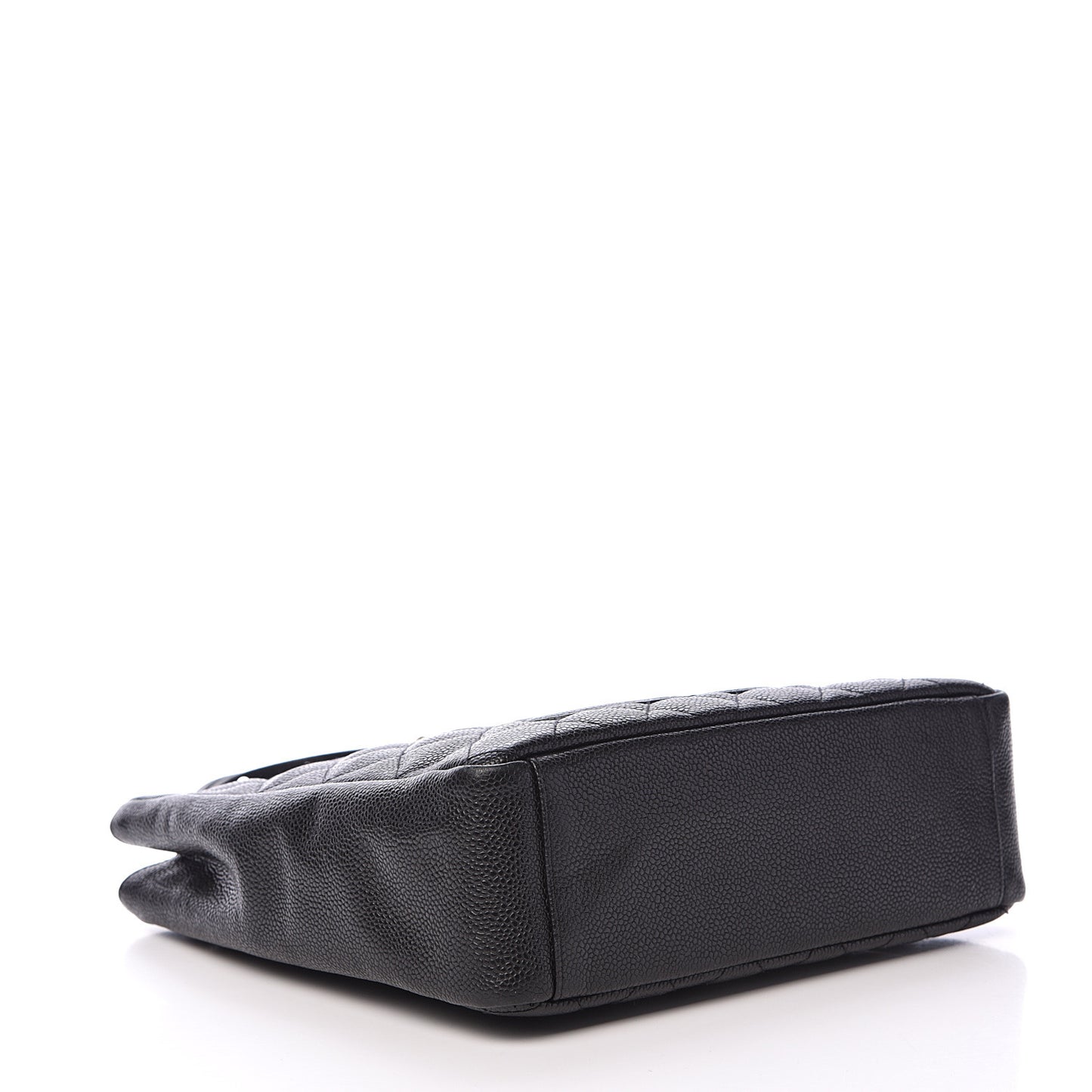 Caviar Quilted Petit Shopping Tote PST Black