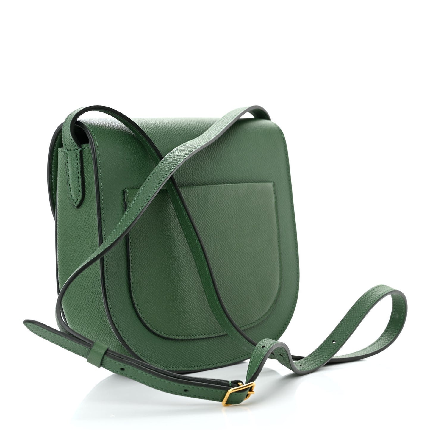 Grained Calfskin Small Trotteur Light Forest