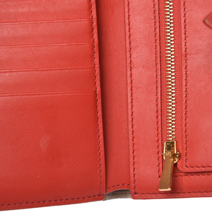 Celine Grained Calfskin Medium Multifunction Strap Wallet Pop Red Chalk 11 of 13