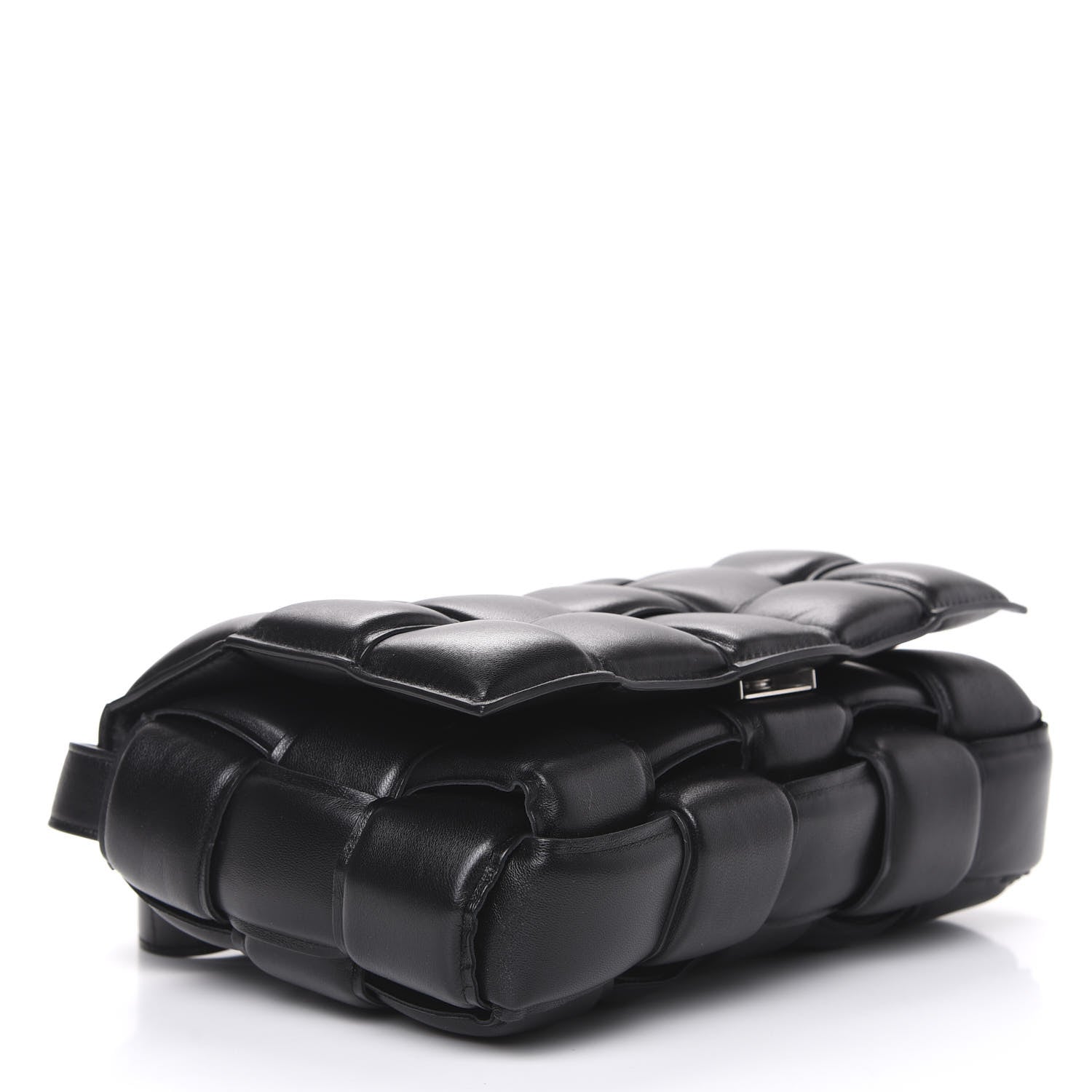 Bottega Veneta Nappa Maxi Intreccio Padded Cassette Crossbody Bag Black 3 of 9