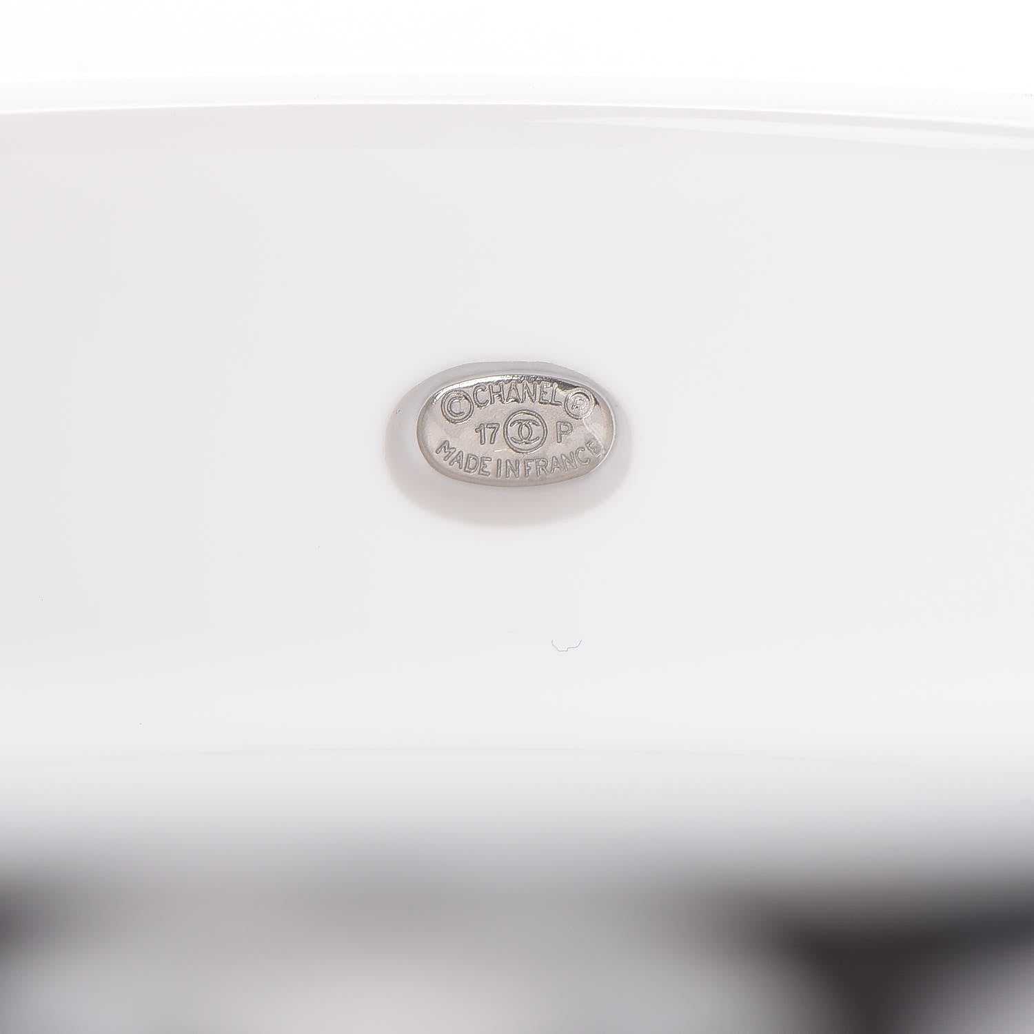 Chanel Resin CC Bangle Black White 4 of 4