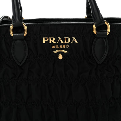 Prada Tessuto Nylon Gaufre Small Tote Black 8 of 10