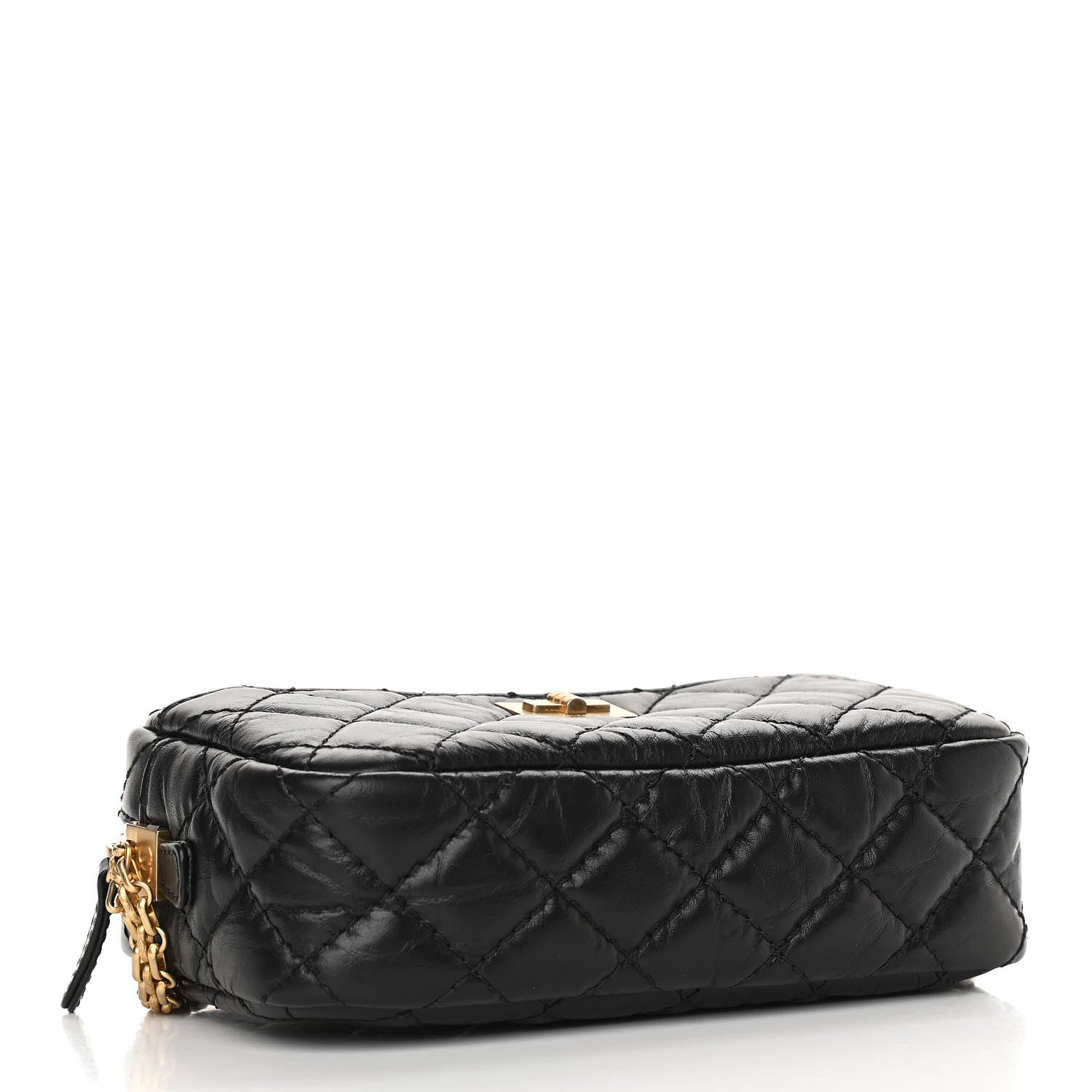 Chanel Aged Calfskin Quilted Mini Reissue Camera Case Black 4 of 10