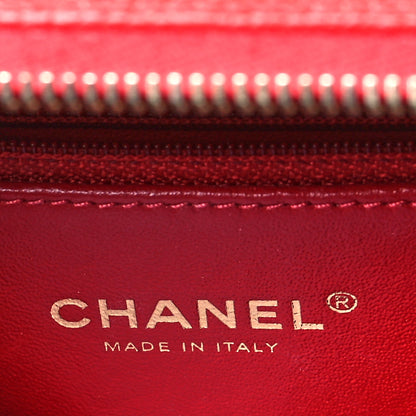 Chanel Caviar Quilted Medium CC Filigree Vanity Case Red 6 of 12