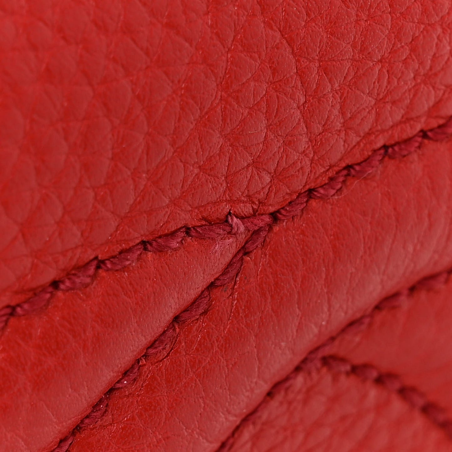 Pebbled Calfskin Small Soho Disco Bag Tabasco Red
