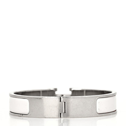 Hermes Enamel Narrow Clic Clac H Bracelet PM White 3 of 5