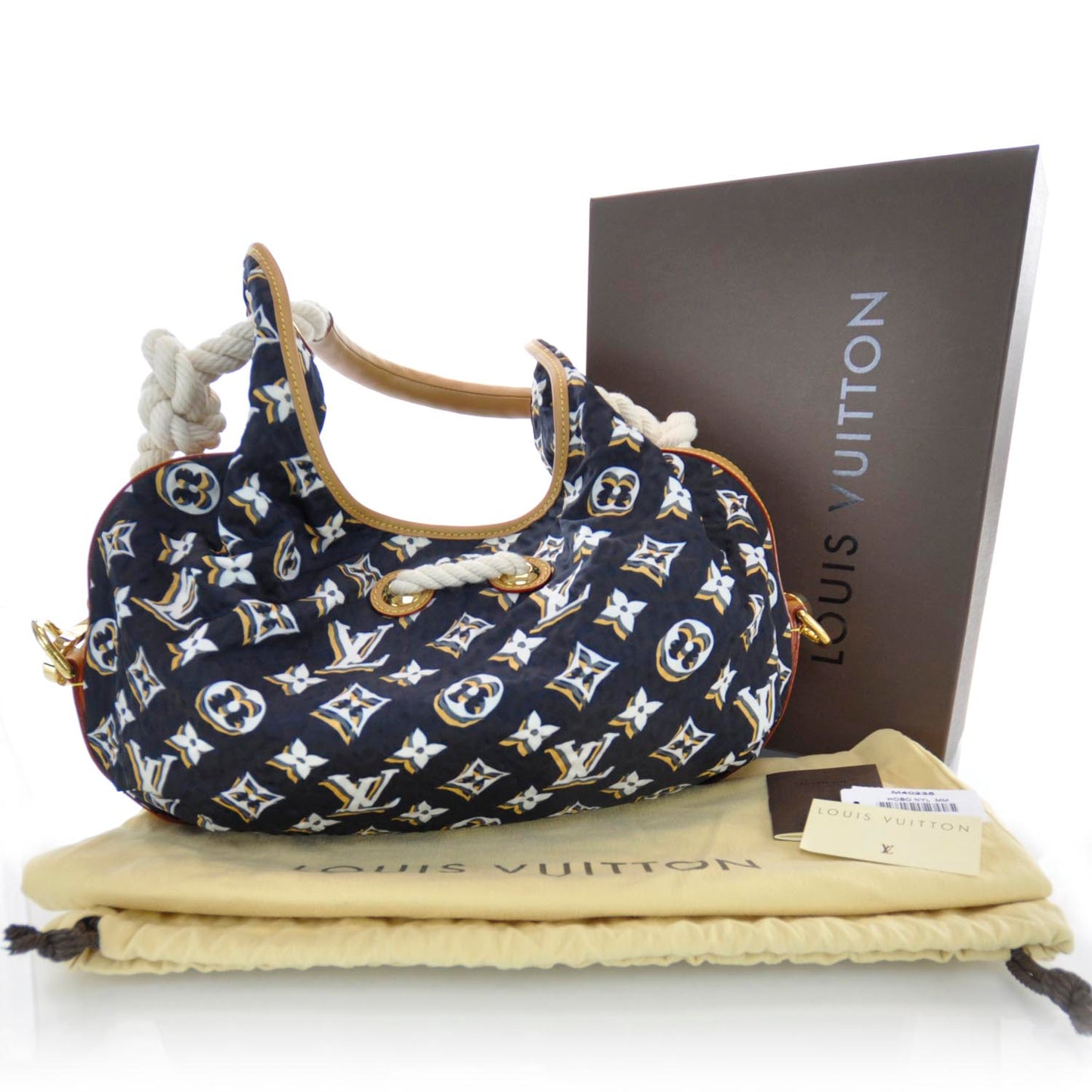 Canvas Monogram Cruise Bulles MM Navy