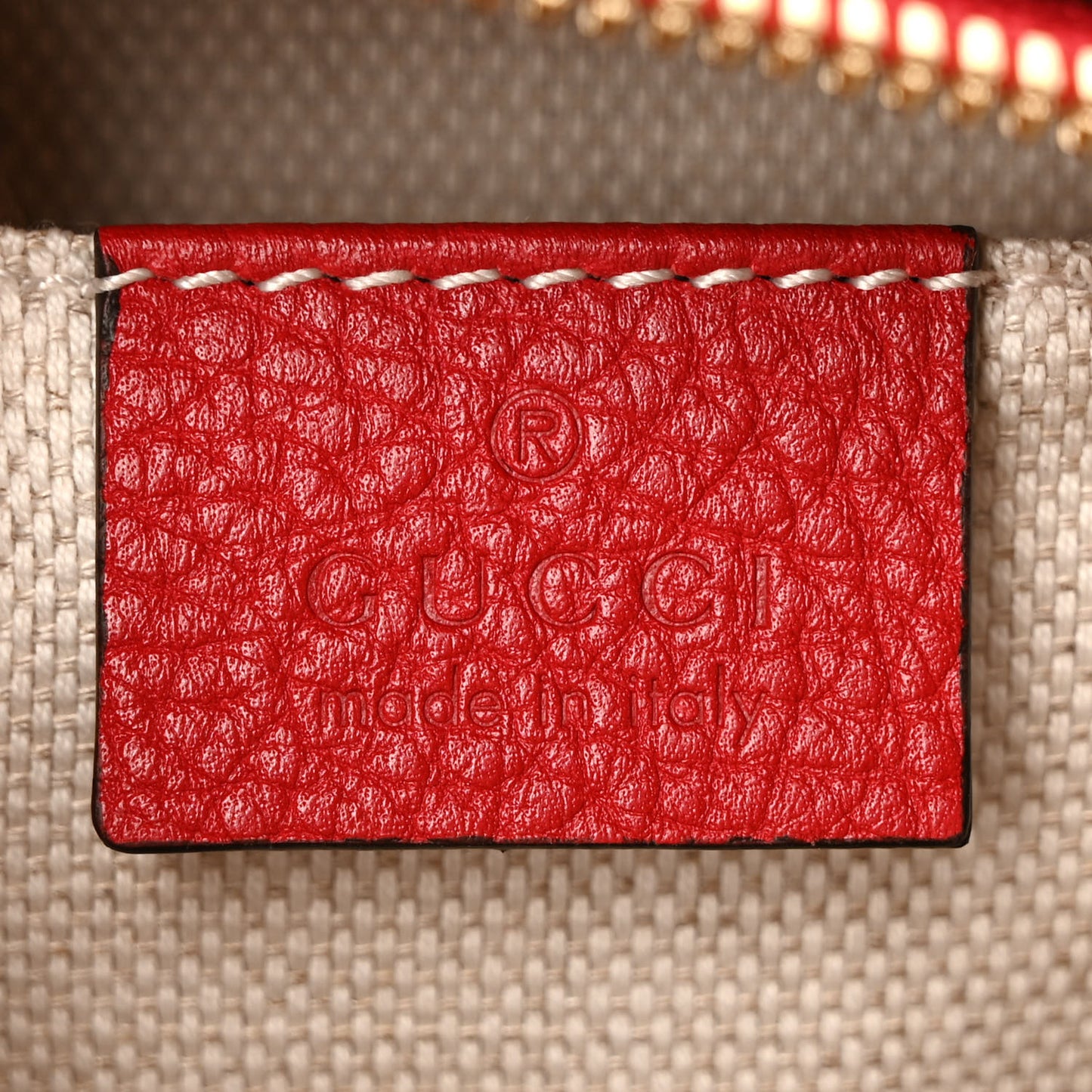 Pebbled Calfskin Small Soho Disco Bag Tabasco Red