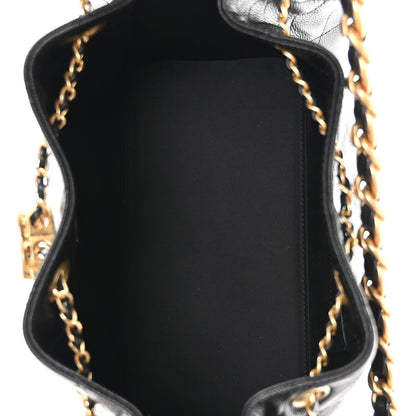 Chanel Caviar Quilted Small Chanel 25 Handbag Black 6 of 10